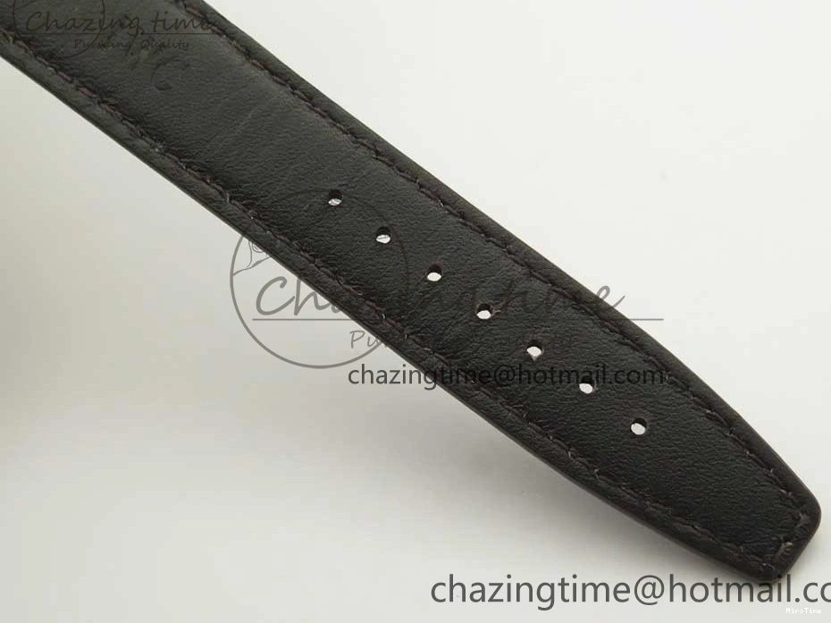 MIROTIME 0126 Portofino Automatic RG FKF 1:1 Best Edition White Dial on Brown Leather Strap A Practical 7140